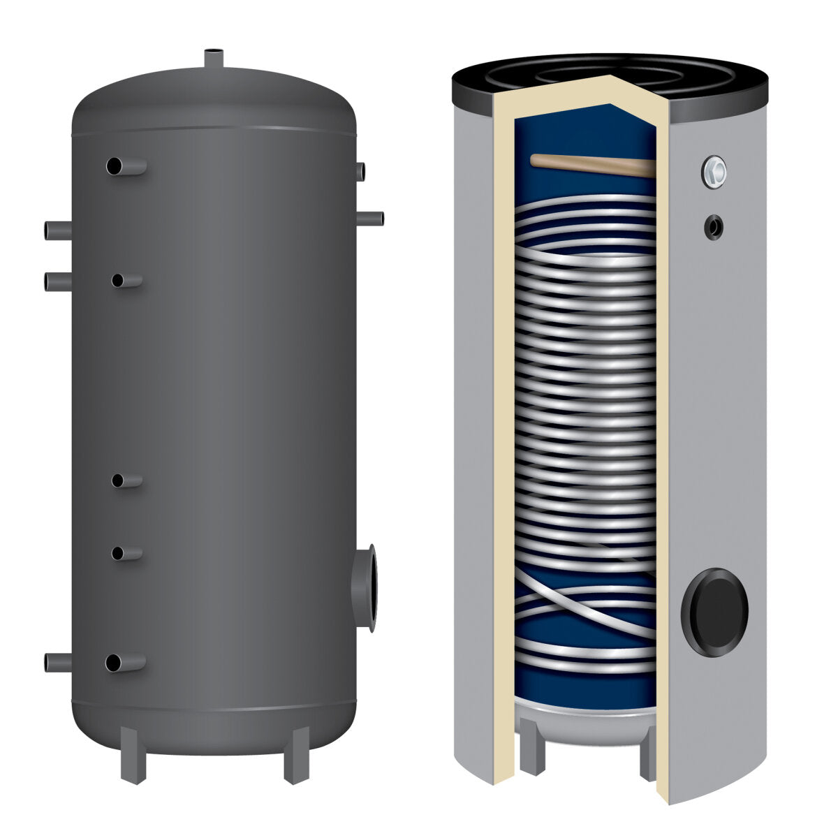 TWL Wärmepumpenspeicher SWP 150 - 1 Wärmetauscher-B