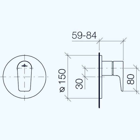 Villeroy & Boch "Subway" Einhandbatterie ohne Umstellung