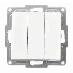 Schuko Steckdose & Schalter Serie Moderna weiss