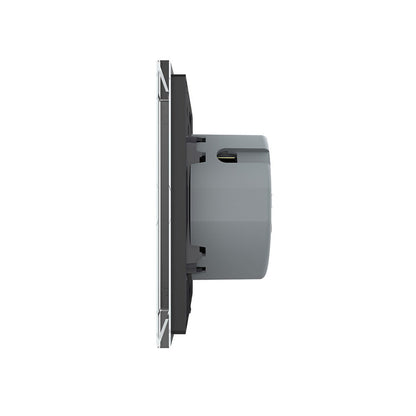 LIVOLO Desing Touch Niederspannungsschalter in Weis mit Glasblende