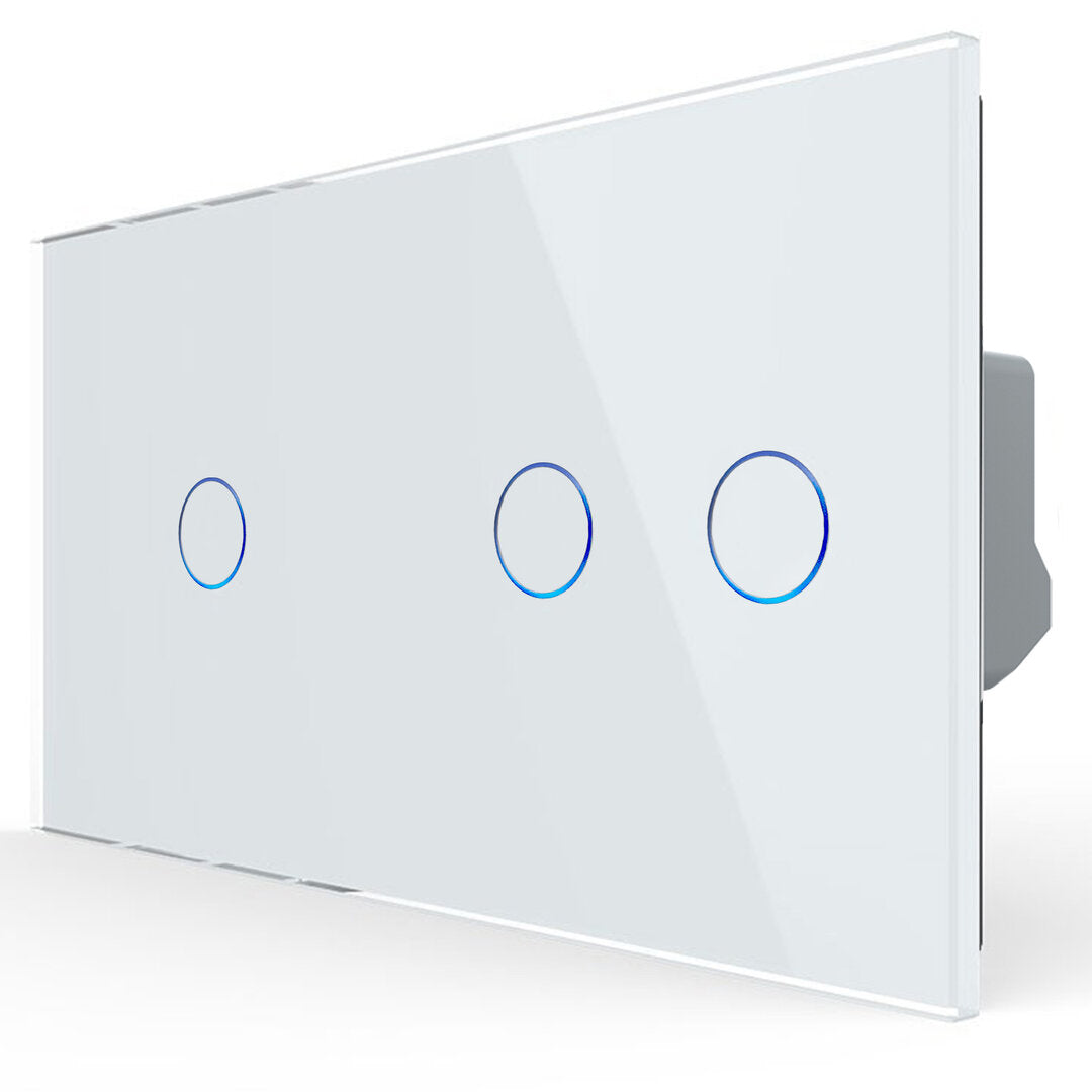 LIVOLO Berührungslichtschalter mit LED incl. Glasblende in Weiß