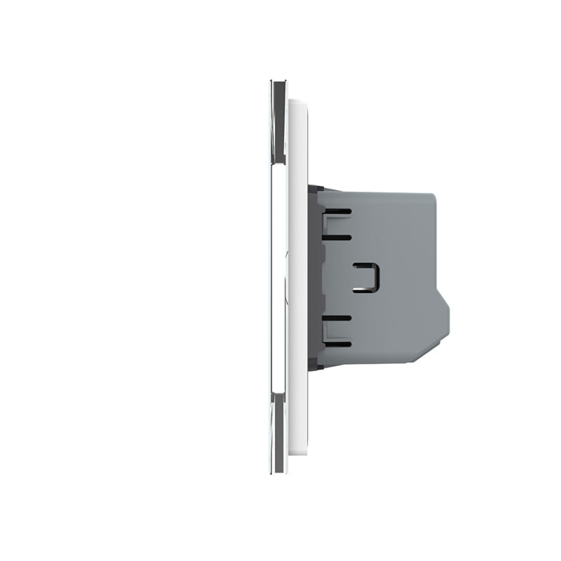 LIVOLO Berührungslichtschalter mit LED incl. Glasblende in Weiß