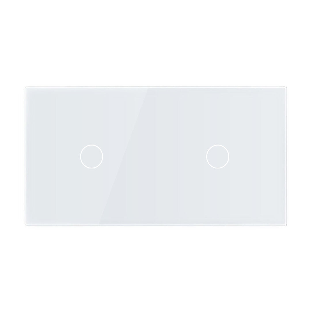 LIVOLO Touch EC Lichtschalter + Dimmer Glas Weiß