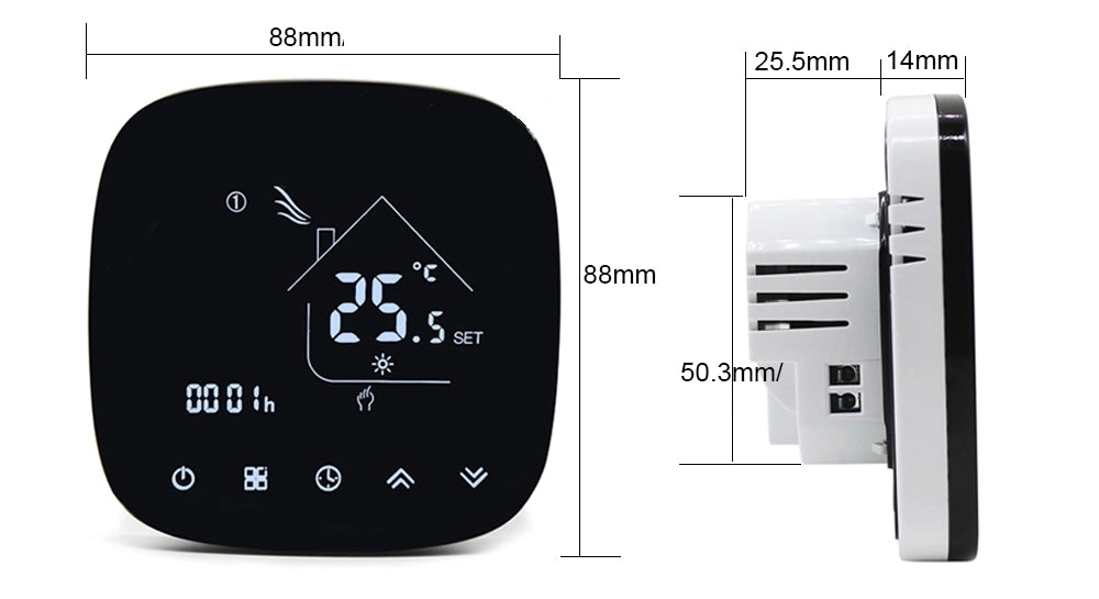 WLAN-Raumthermostat f. wasserführende Fußbodenheizungen
