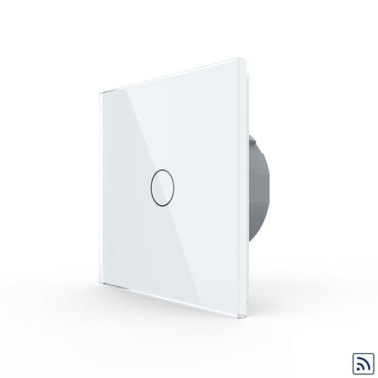 LIVOLO Touch Niederspannungstaster in Weiß mit Glas - Potentialfrei