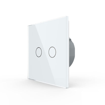 LIVOLO Niederspannungs Touch Taster mit Glasblende in Weiß