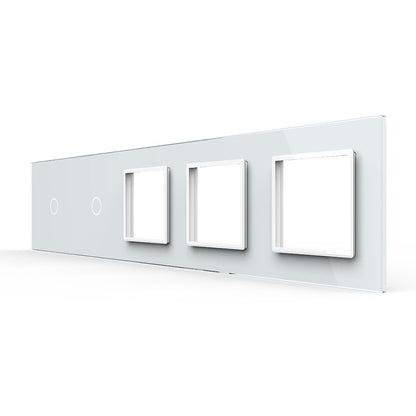 Livolo weiße Glasblende für Touch-Schalter + Module