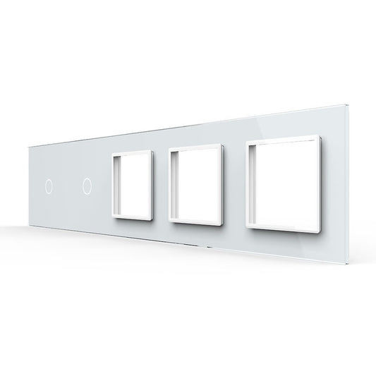 Livolo weiße Glasblende für Touch-Schalter + Module