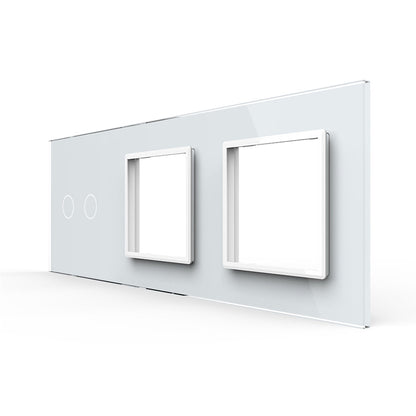 Livolo weiße Glasblende für Touch-Schalter + 2 Module