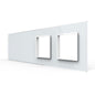 Livolo weiße Glasblende für mehrere Touch-Schalter und zwei Module