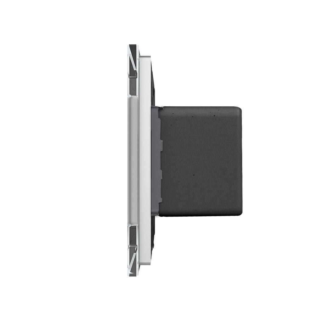 Livolo USB-Modul inkl. USB-C und USB-A mit Glasblende in Weiß