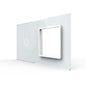 Weiße Glasblende für 1 1-fachen Touch-Schalter + 1 Modul (11-A)