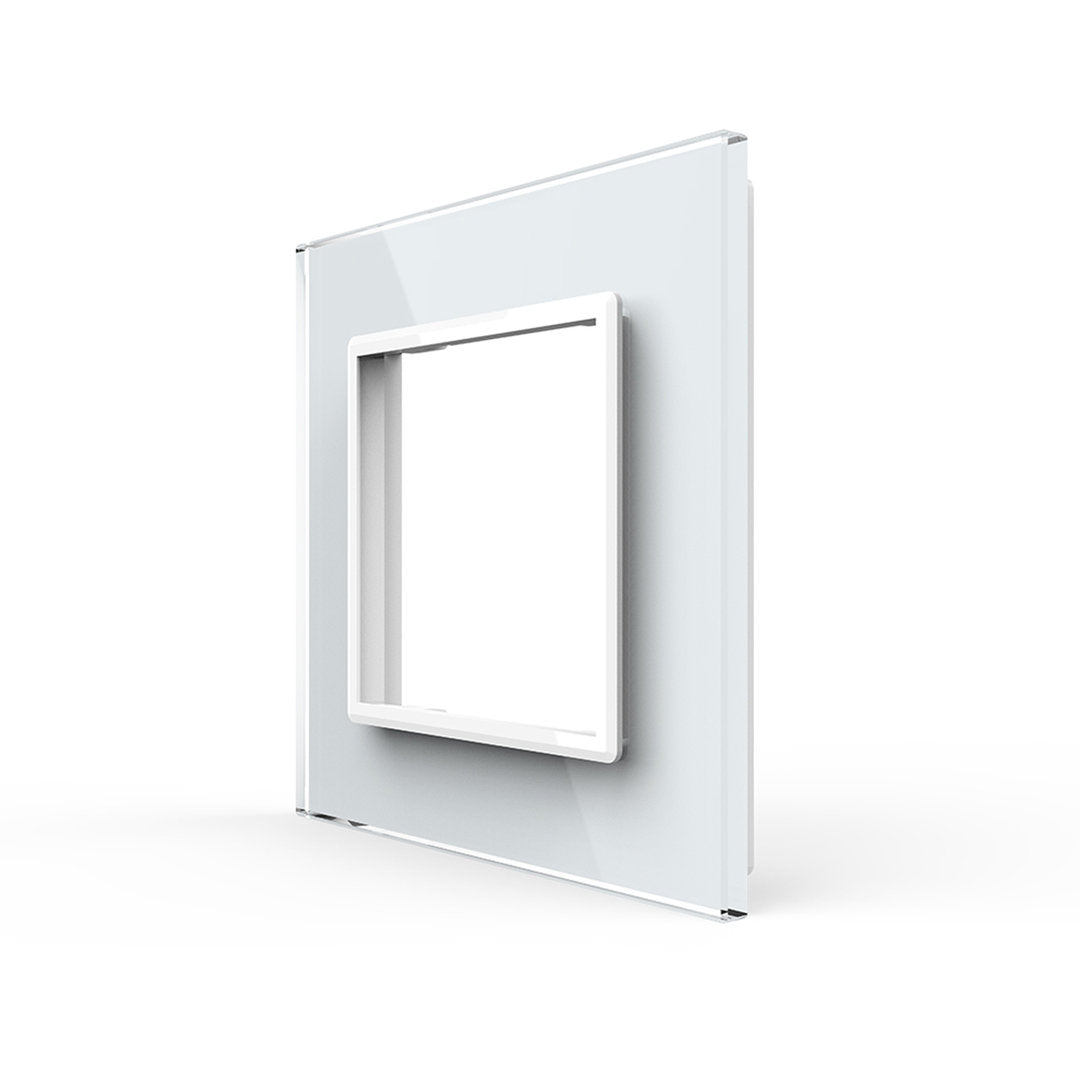 Weiße Glasblende für 1 Modul (11-A)