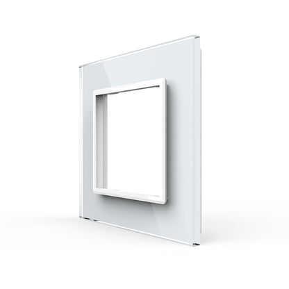 Weiße Glasblende für 1 Modul (11-A)