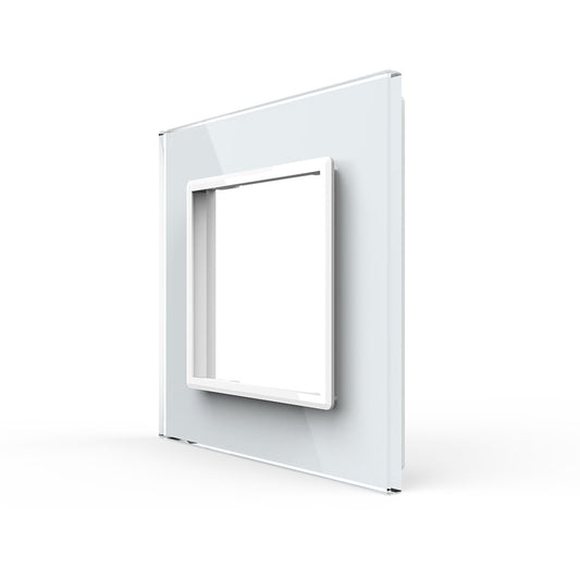 Weiße Glasblende für 1 Modul (11-A)
