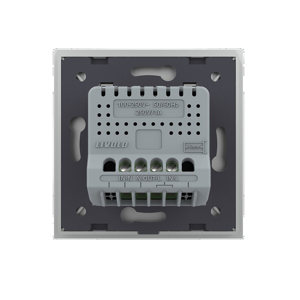 Livolo Berührungsloser Lichtschalter Weiß inkl. Glasblende