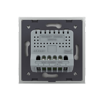 Livolo Berührungsloser Lichtschalter Weiß inkl. Glasblende