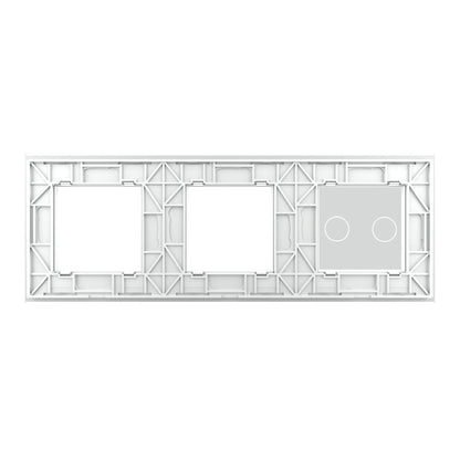 Livolo weiße Glasblende für Touch-Schalter + 2 Module