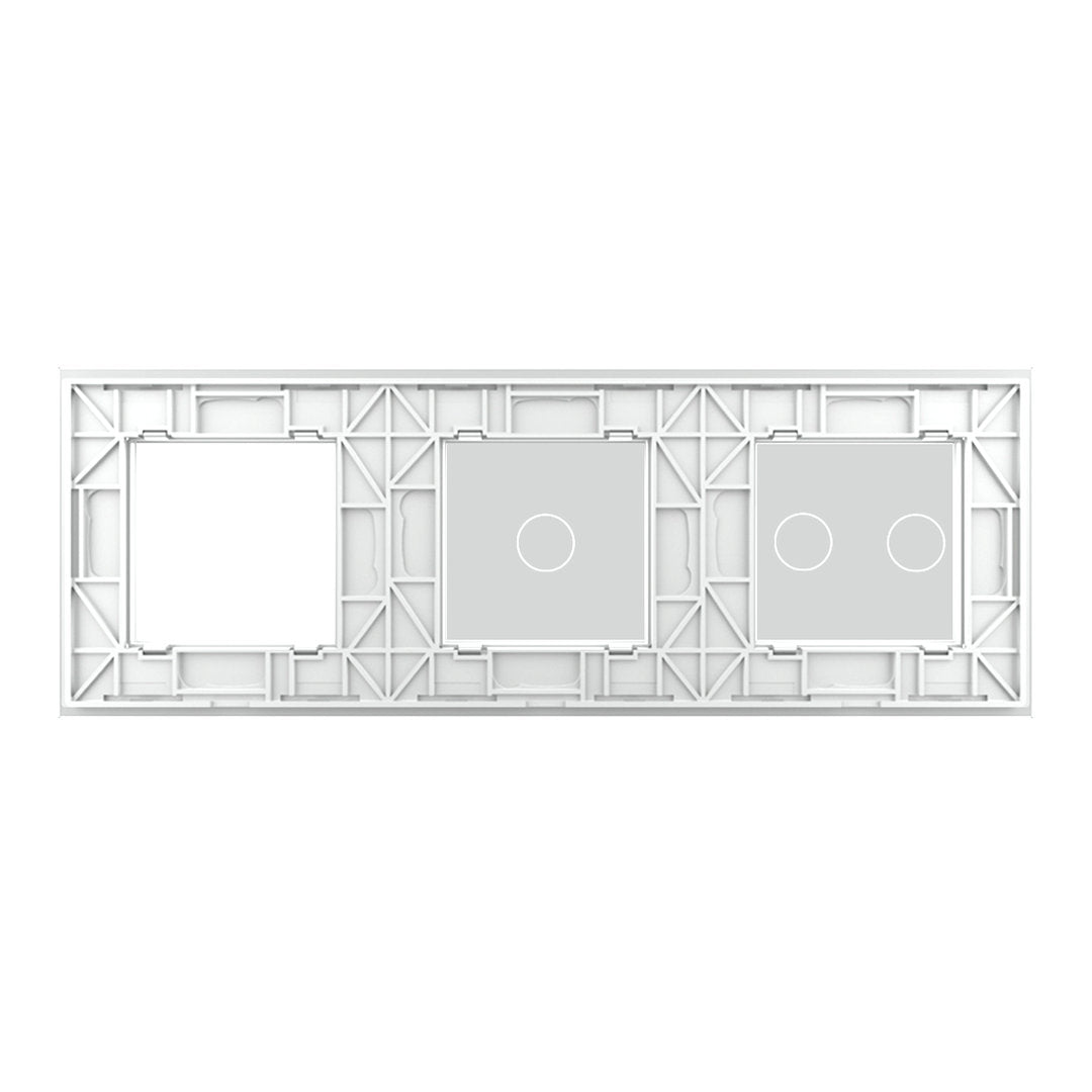 Livolo weiße Glasblende für mehrere Touch-Schalter und ein Modul