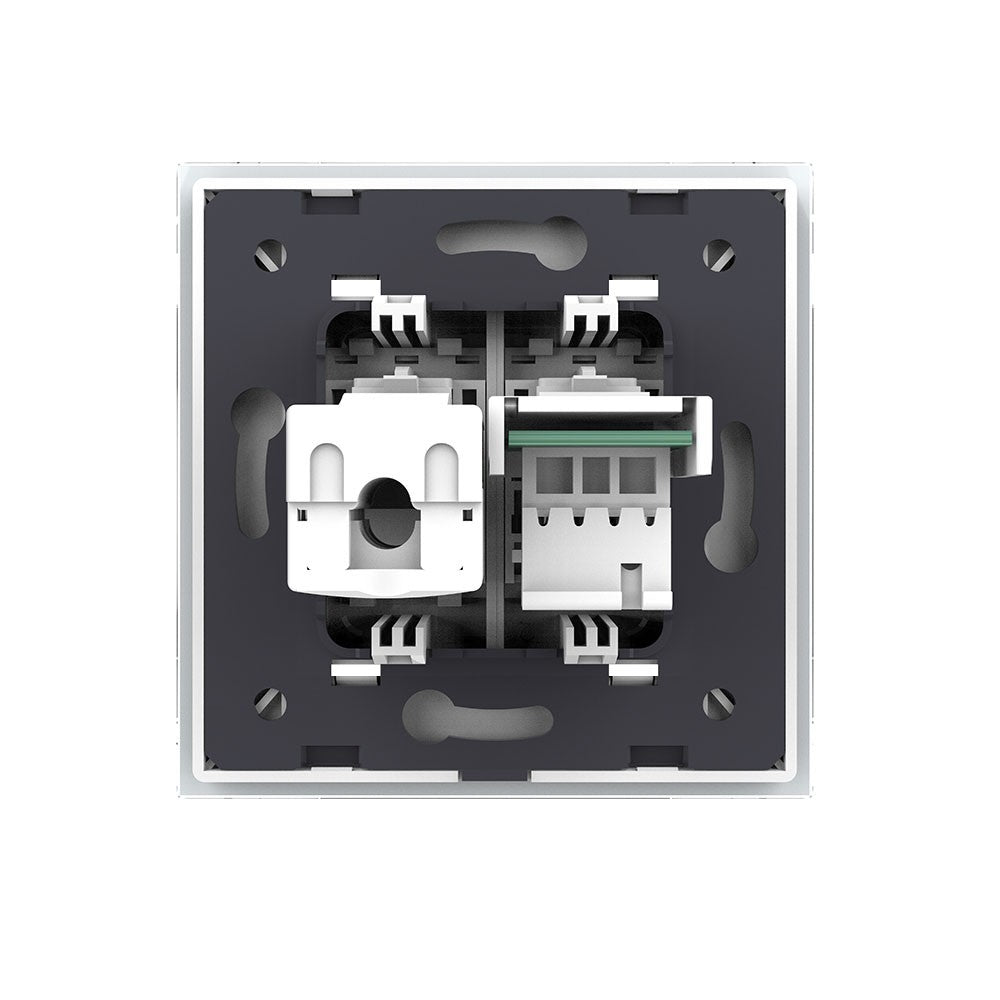 Livolo Modul-Kombination aus Telefon-/Netzwerkanschluss in weiß