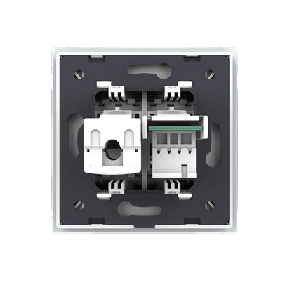 Livolo Modul-Kombination aus Telefon-/Netzwerkanschluss in weiß