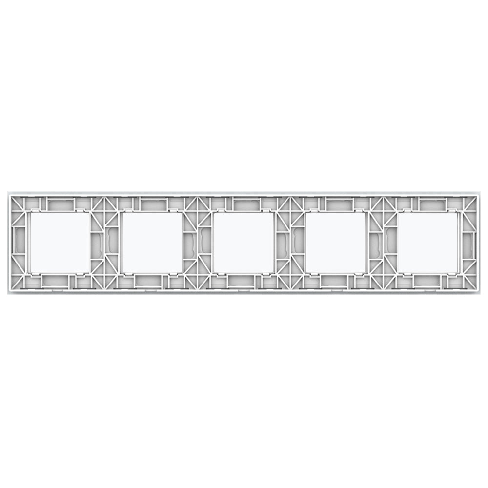 Livolo weiße Glasblende für fünf Module
