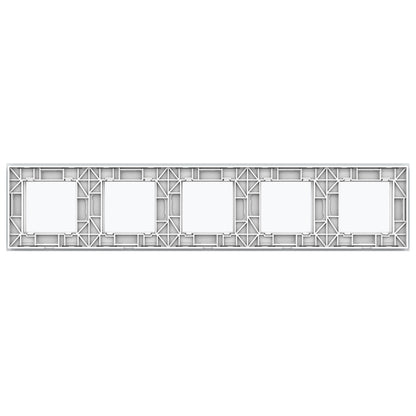 Livolo weiße Glasblende für fünf Module
