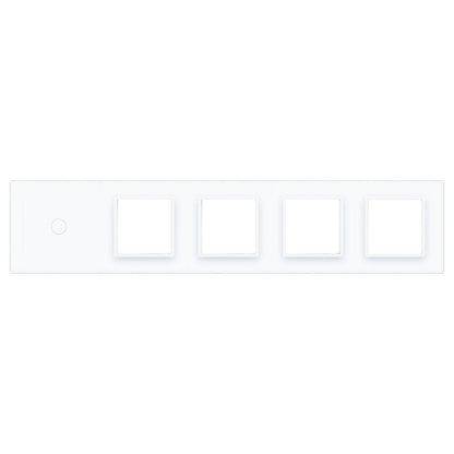 Livolo weiße Glasblende für einen Touch-Schalter und vier Module