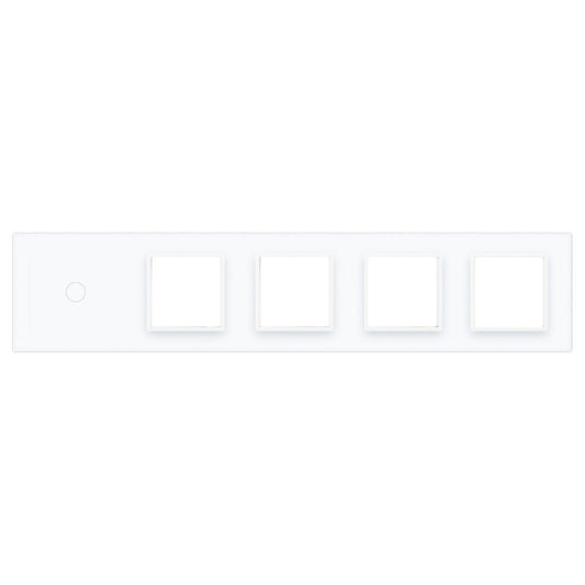 Livolo weiße Glasblende für einen Touch-Schalter und vier Module