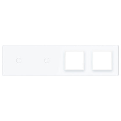 Livolo weiße Glasblende für mehrere Touch-Schalter und zwei Module