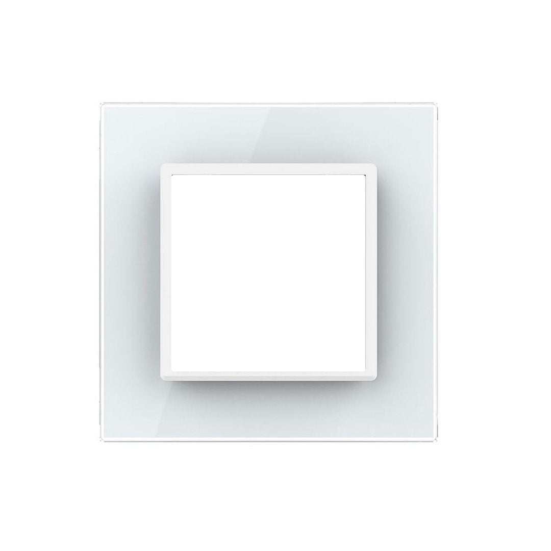 Weiße Glasblende für 1 Modul (11-A)