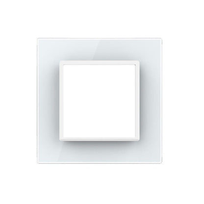Weiße Glasblende für 1 Modul (11-A)