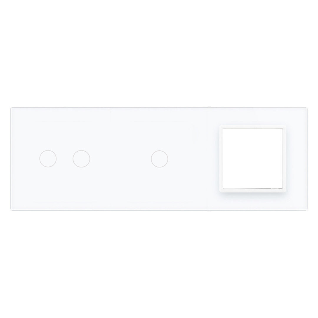 Livolo weiße Glasblende für mehrere Touch-Schalter und ein Modul