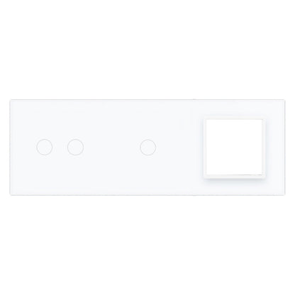 Livolo weiße Glasblende für mehrere Touch-Schalter und ein Modul