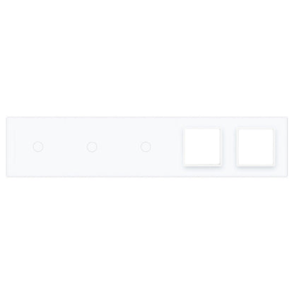 LIVOLO Weiße Glasblende für 3 1-fache Touch-Schalter + 2 Module
