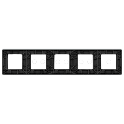 Weiße Glasblende für 1 1-fache + 3 2-fache Touch-Schalter + 1 Modul