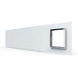 Weiße Glasblende für 4 1-fache Touch-Schalter + 1 Modul