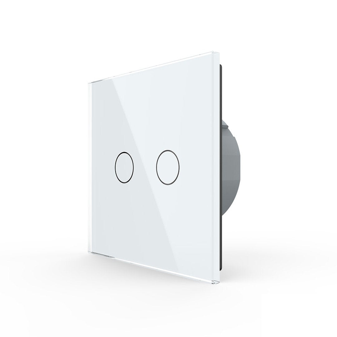 LIVOLO Touch Serientaster Taster mit Glasblende in Weiß