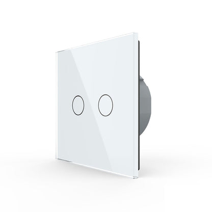 LIVOLO Touch Serientaster Taster mit Glasblende in Weiß