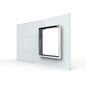 Weiße Glasblende für 1 1-fachen Touch-Schalter + 1 Modul