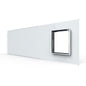 Weiße Glasblende für 3 1-fache Touch-Schalter + 1 Modul