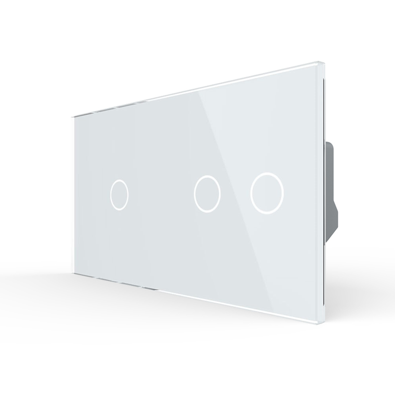 LIVOLO Berührungslichtschalter mit LED incl. Glasblende in Weiß