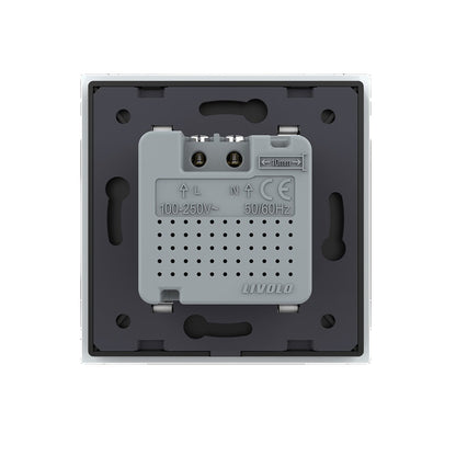 Livolo Bewegungsmelder und Touch-Schalter mit Glasblende in Grau