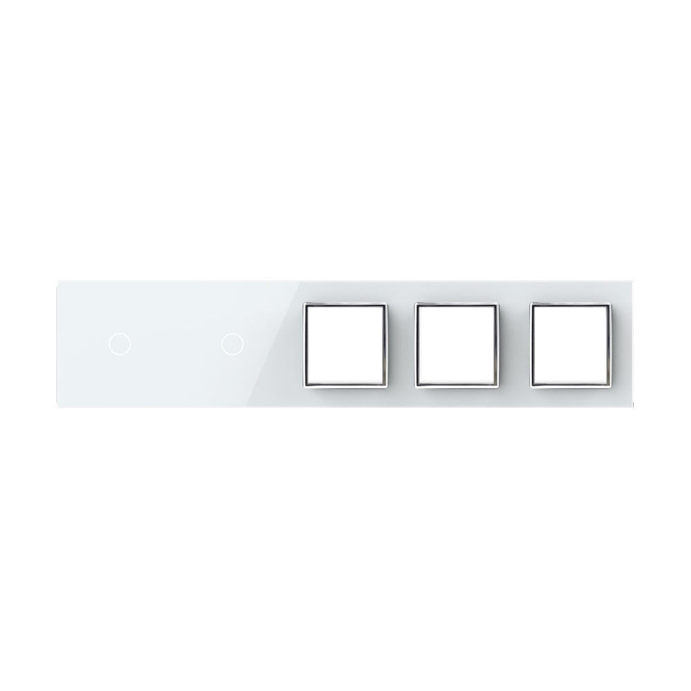 Livolo weiße Glasblende für Touch-Schalter + Module
