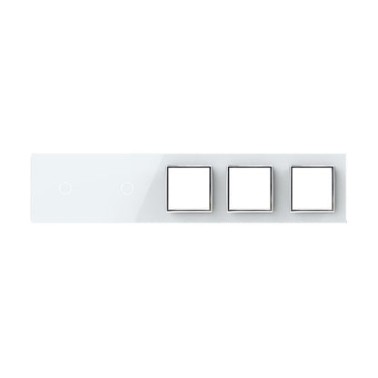 Livolo weiße Glasblende für Touch-Schalter + Module