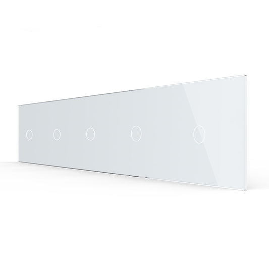 Livolo weiße Glasblende für 5 einfache Touch-Schalter