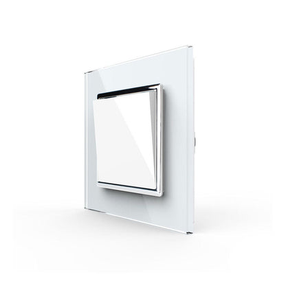 LIVOLO Taster Schalter in Weiß mit Glasrahmen