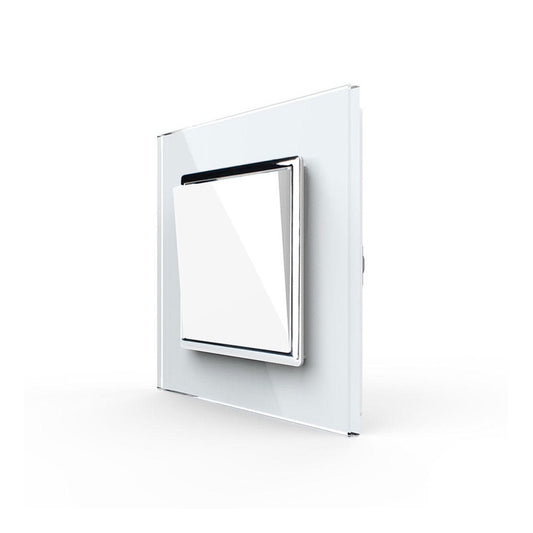 LIVOLO Taster Schalter in Weiß mit Glasrahmen