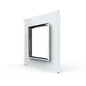 Weiße Glasblende für ein Livolo Modul / Wipp-Schalter