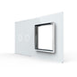 Weiße Glasblende für 1 2-fachen Touch-Schalter + 1 Modul